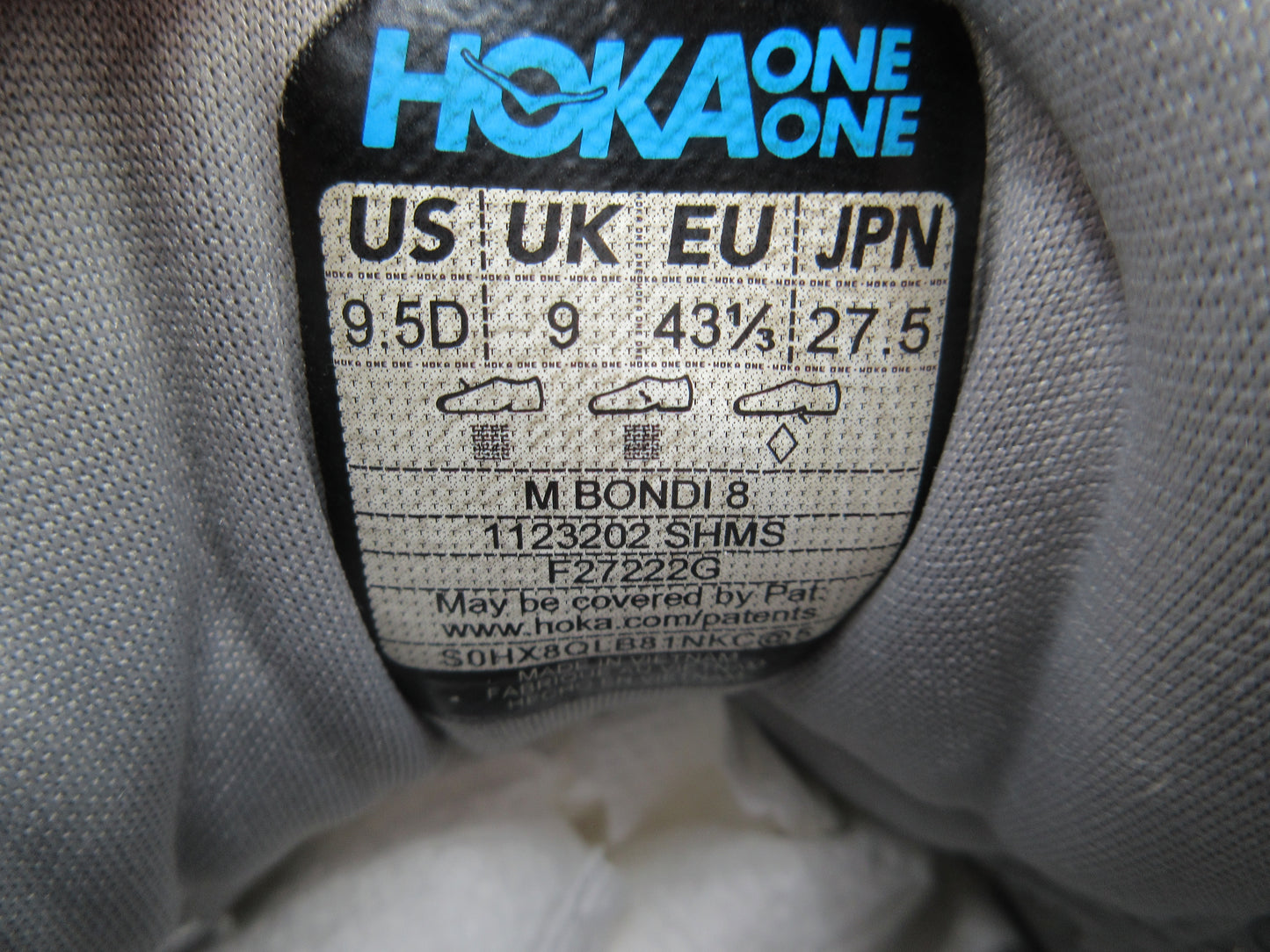 Used Hoka Bondi 8 – Men’s Size 9.5