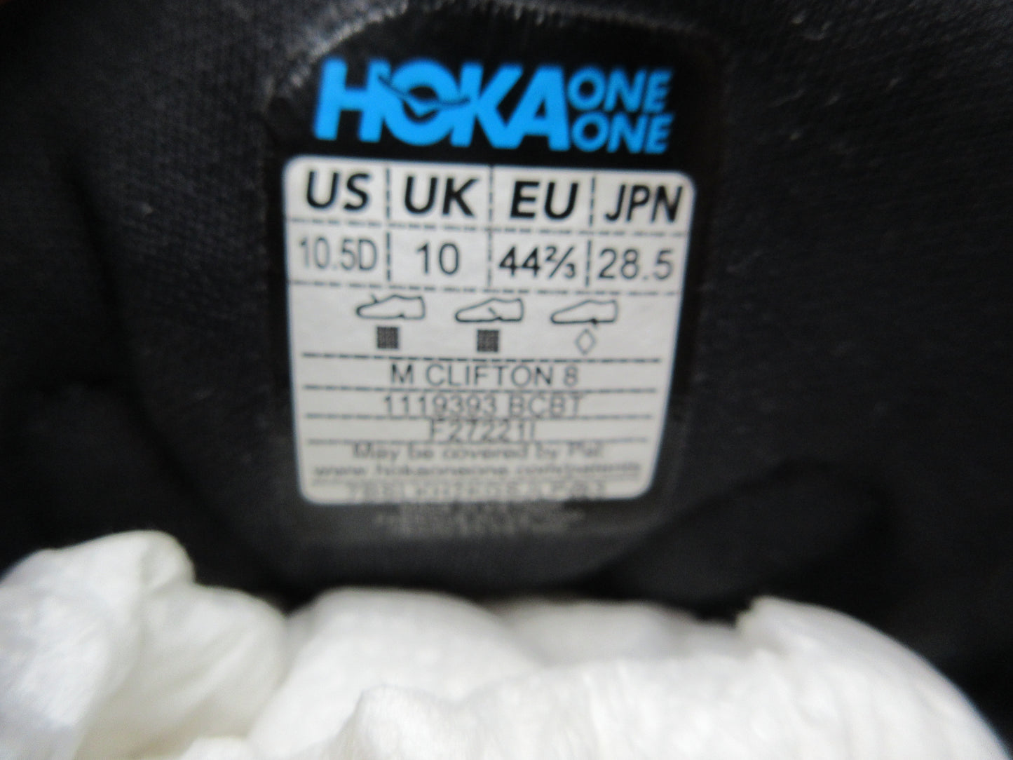 Used Hoka Clifton 8 – Men’s Size 10.5