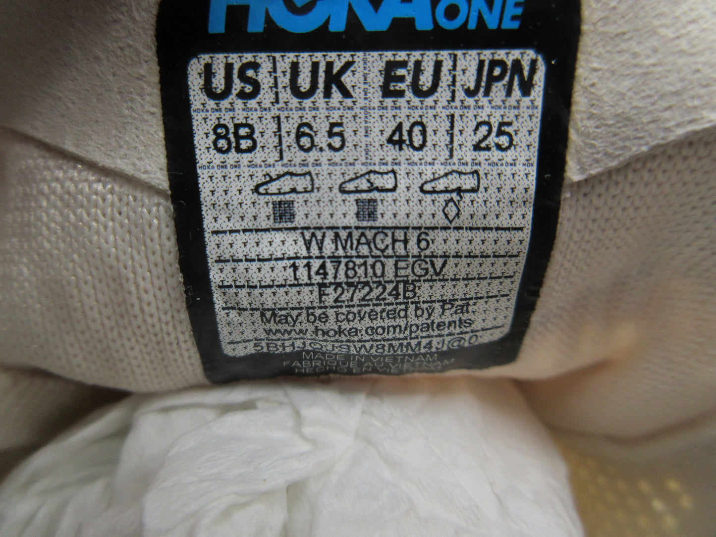Used Hoka Mach 6 – Women’s Size 8